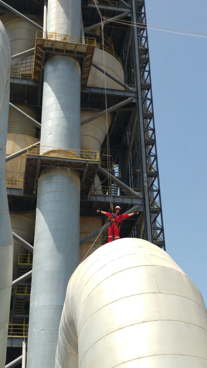 Cement Plant Clinker Storage Roof Inspection
