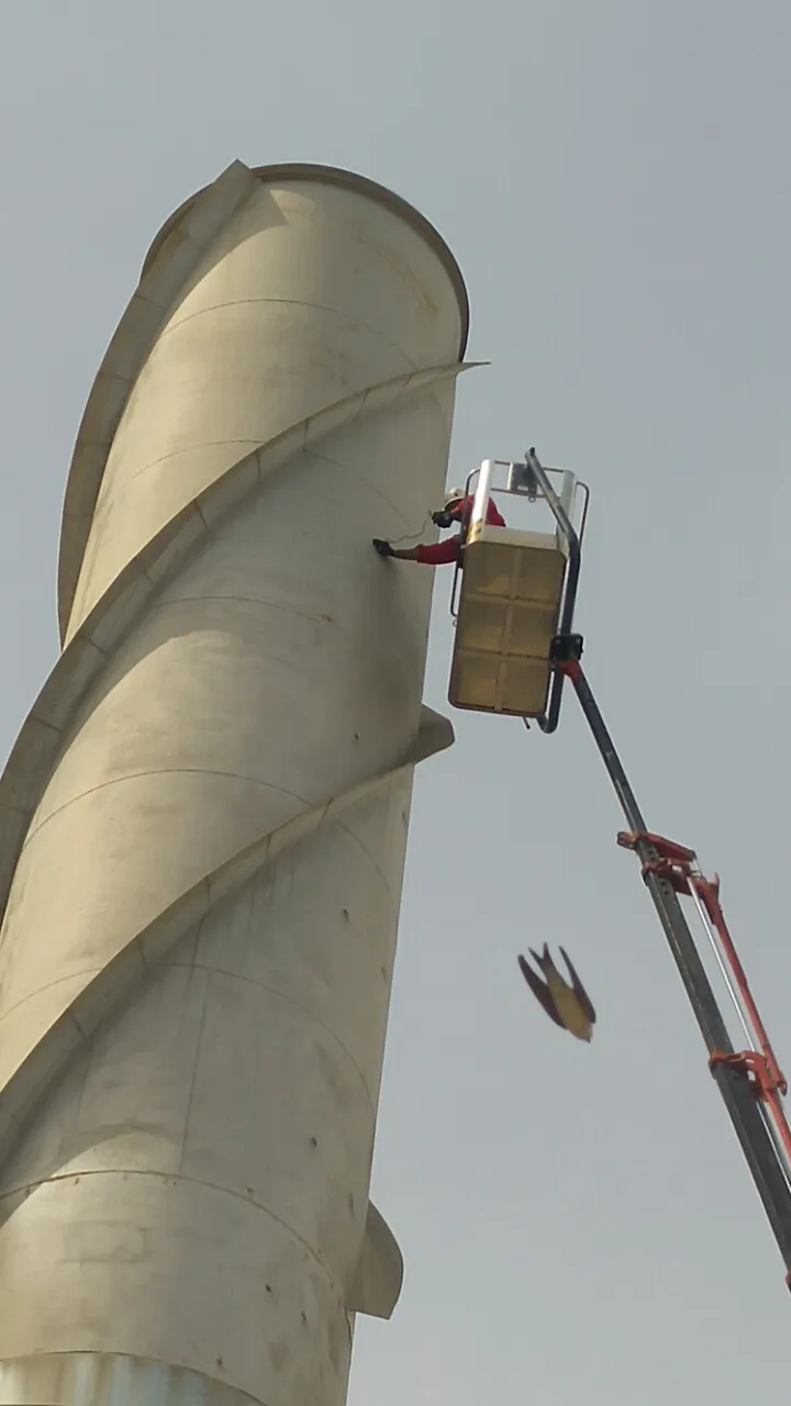 Cement Plant Clinker Storage Roof Inspection