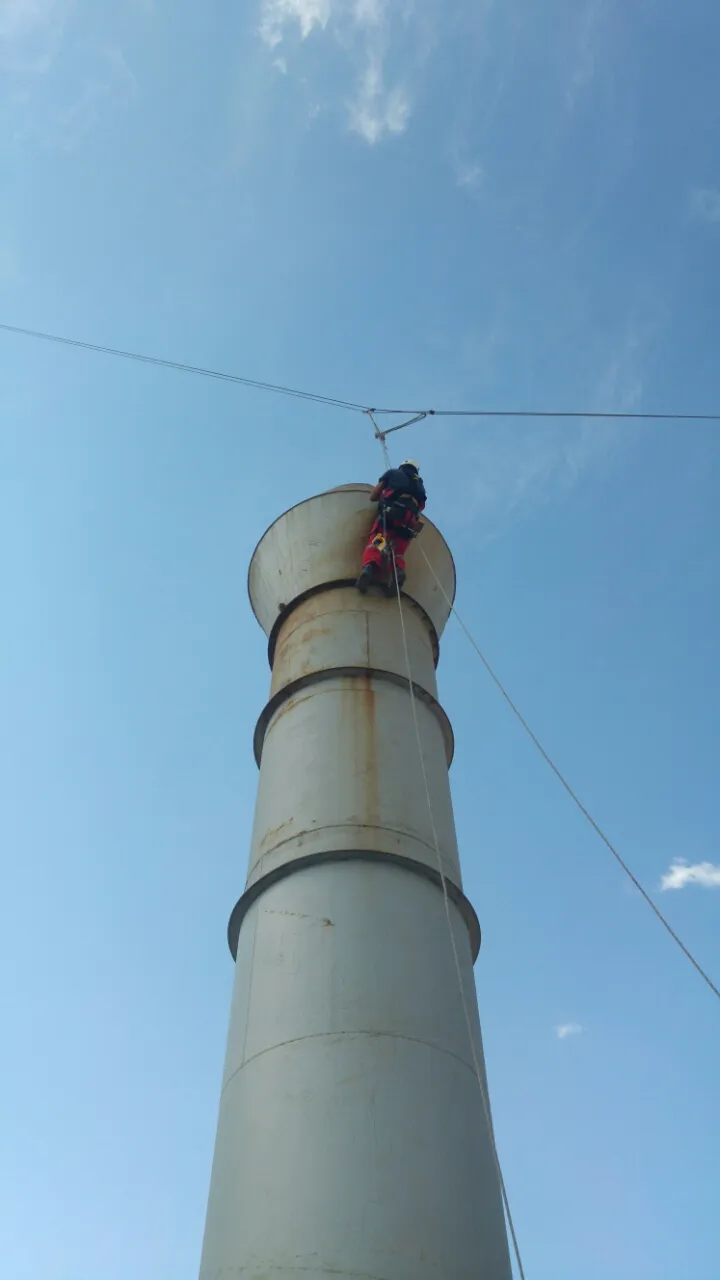 Cement Plant Clinker Storage Roof Inspection