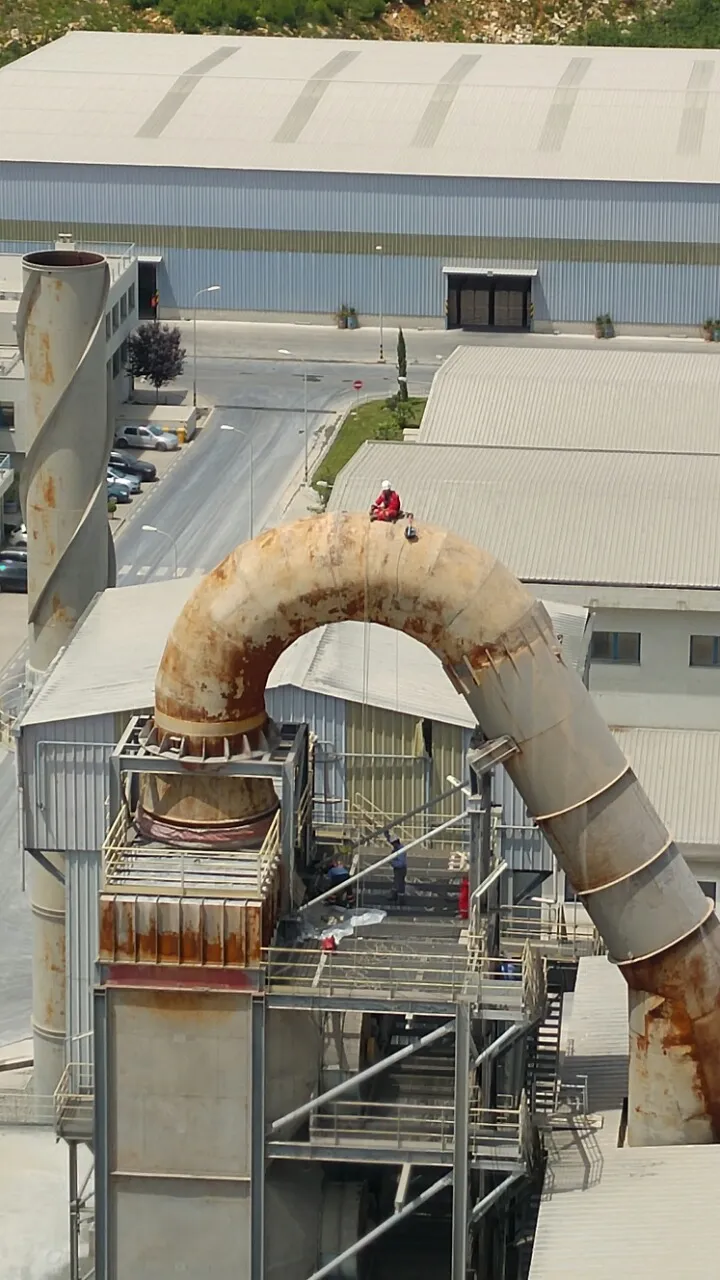 Cement Plant Clinker Storage Roof Inspection