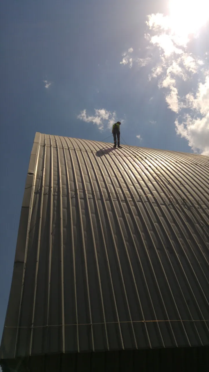 Cement Plant Clinker Storage Roof Inspection