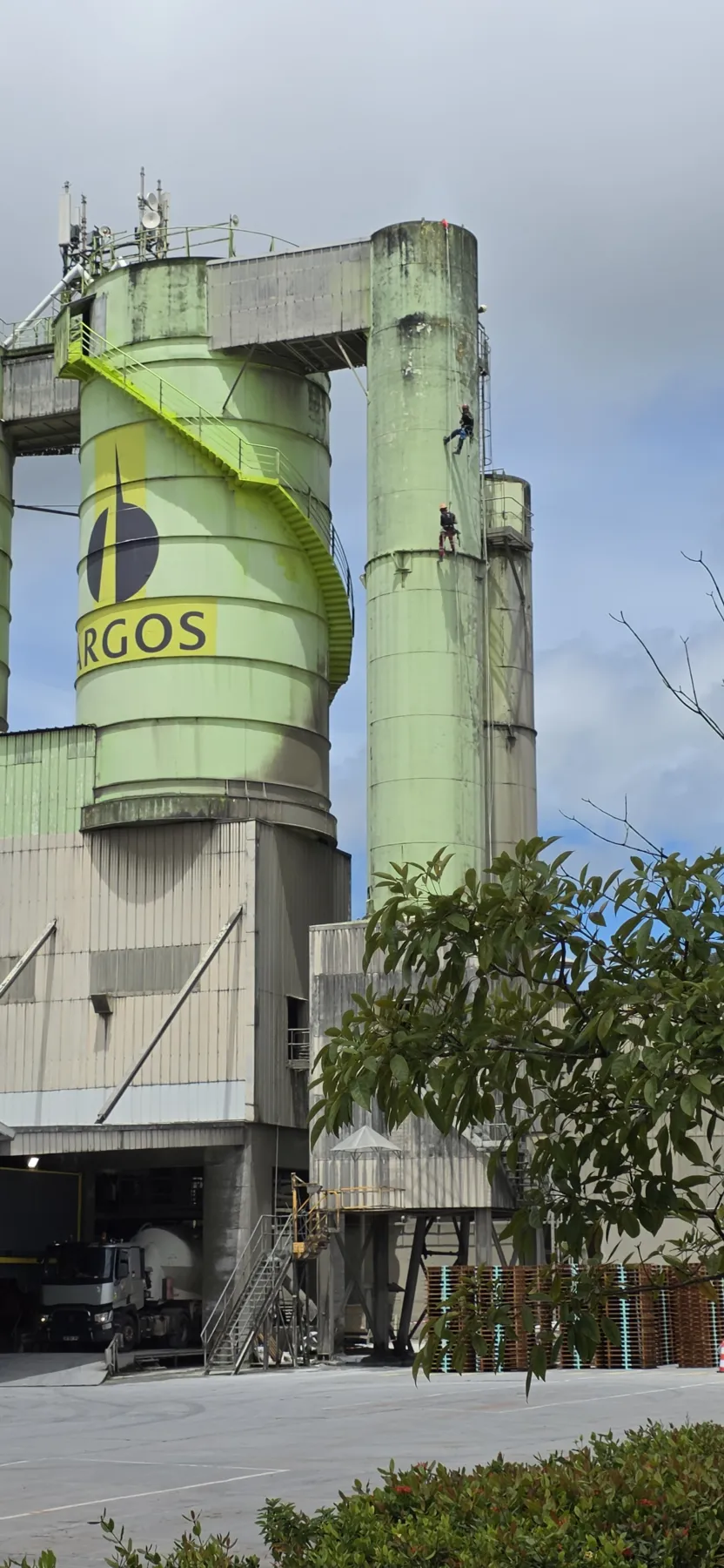Cement Plant Steel Silo External Structural Inspection (NDT)