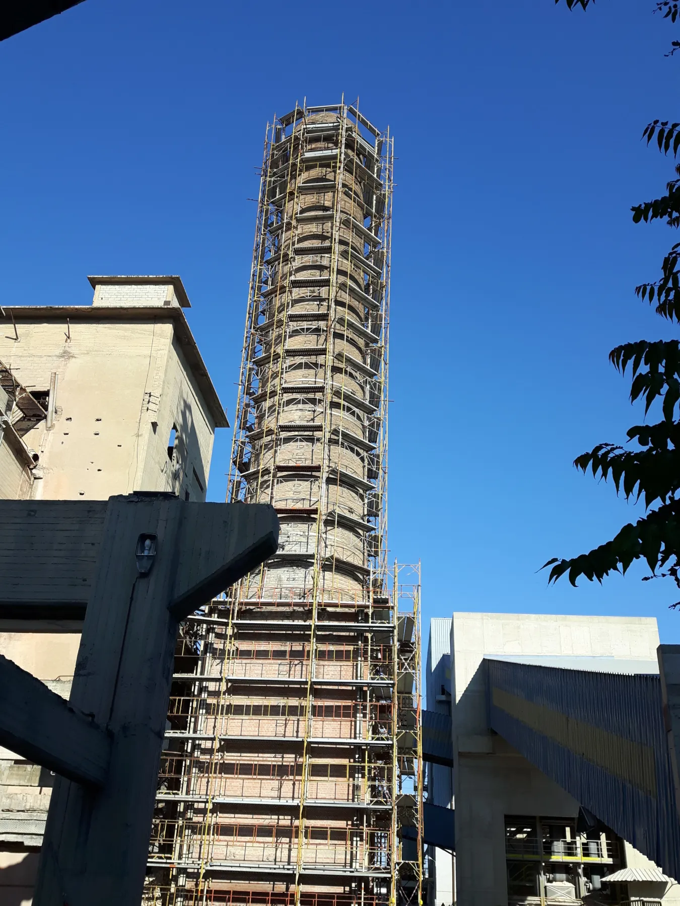 Cement Plant Brick Chimney Demolition