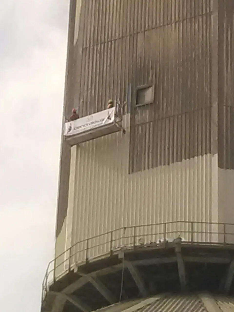 Cement Plant Circular Clinker Storage Cleaning & Painting