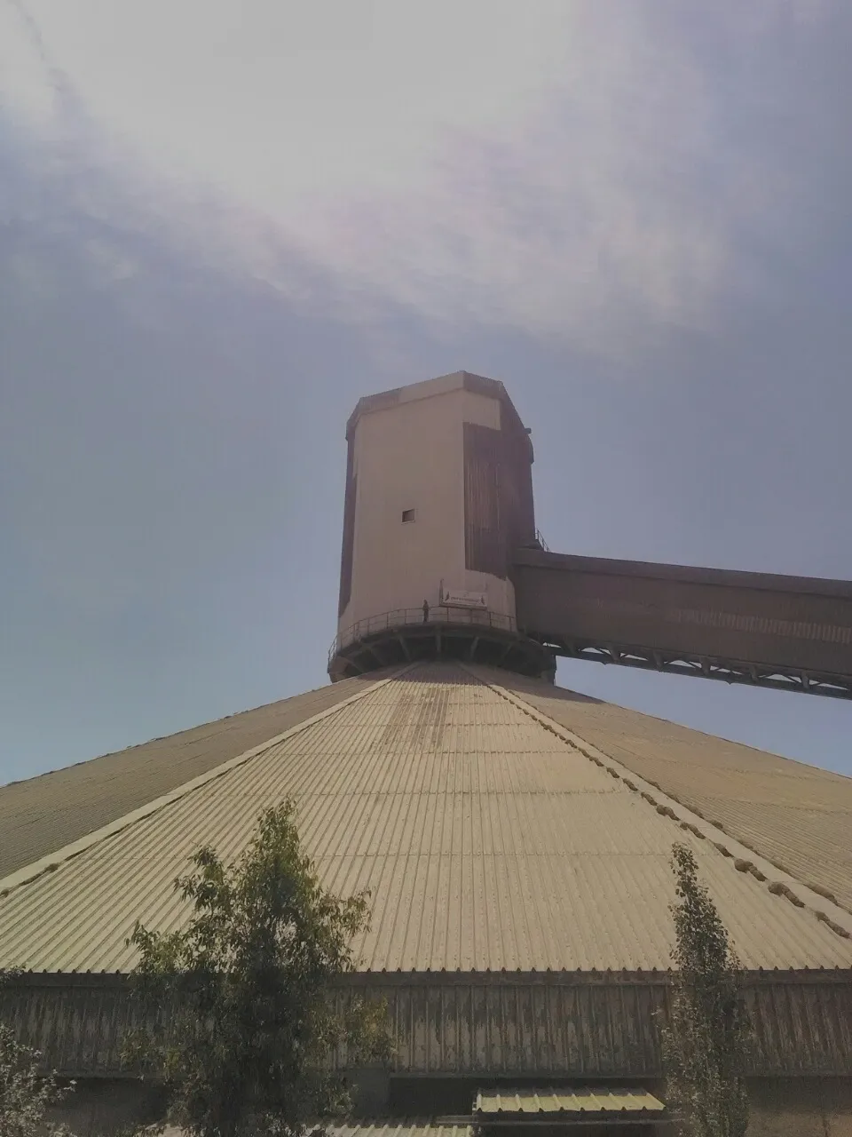 Cement Plant Circular Clinker Storage Cleaning & Painting
