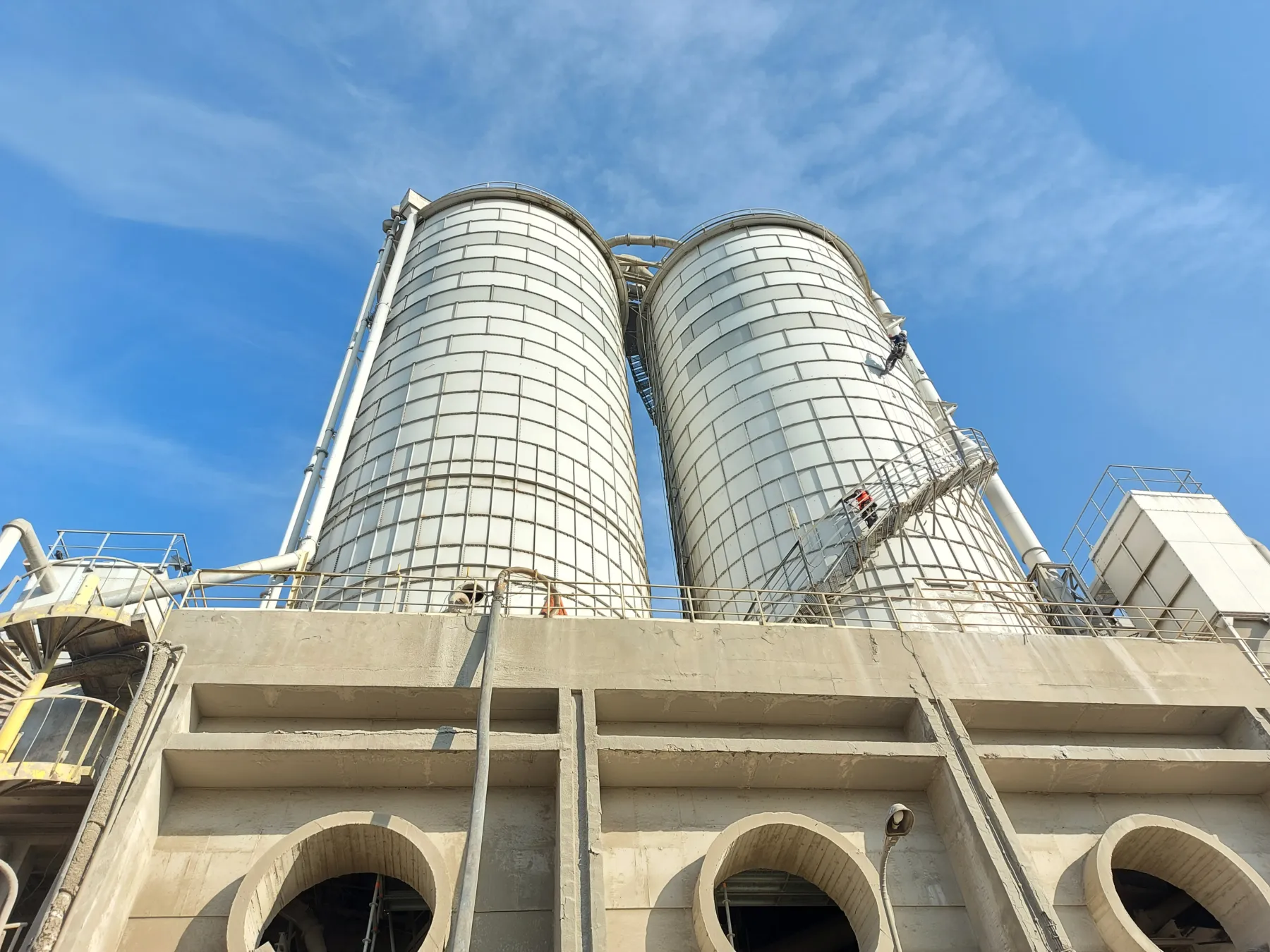 Cement Plant Metal Silo External Inspection (NDT)