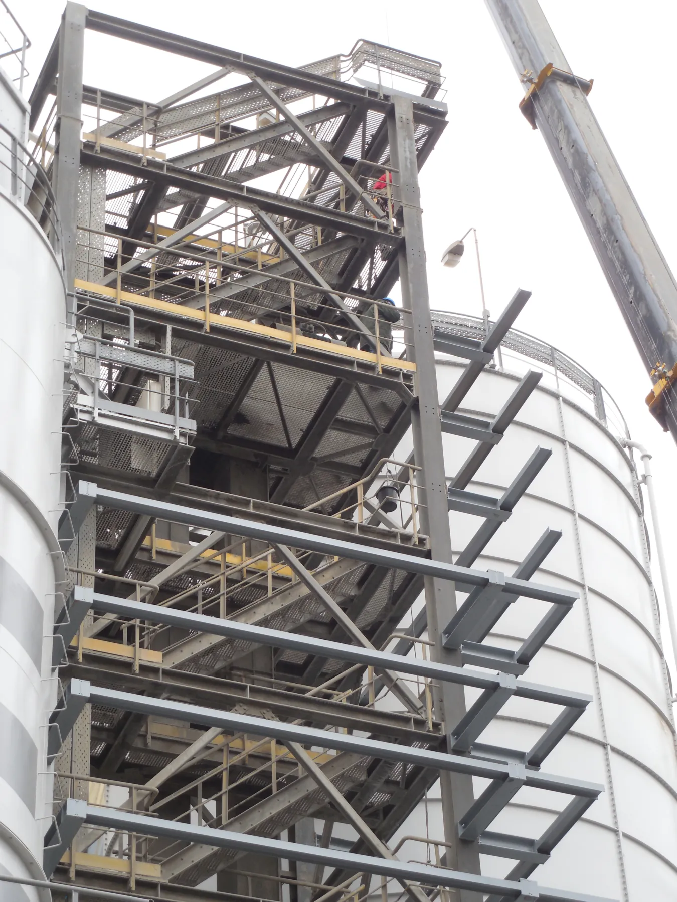 Cement Plant Staircase Erection & Cladding Installation