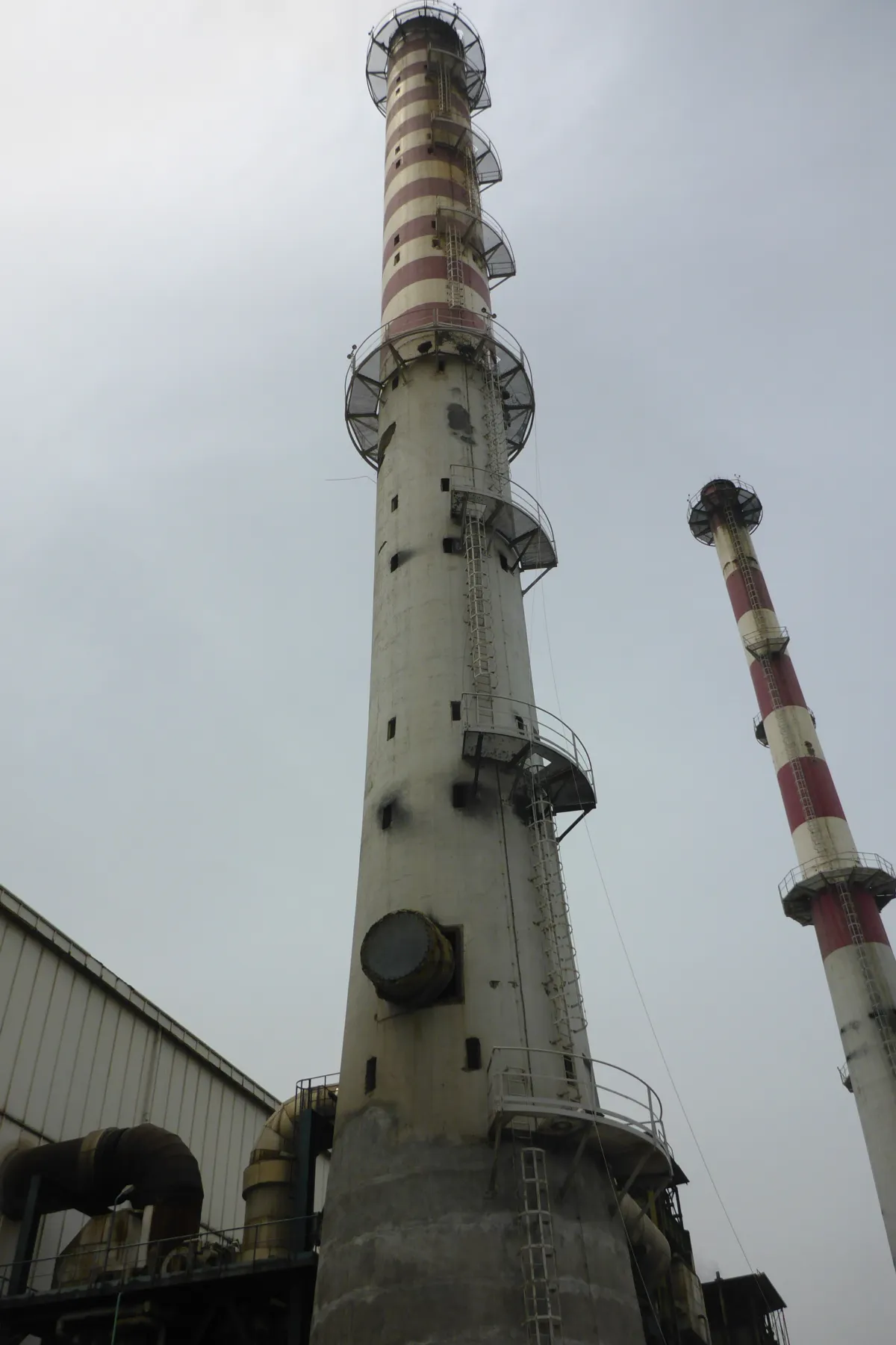 Power Plant 2 Industrial Chimneys Repair