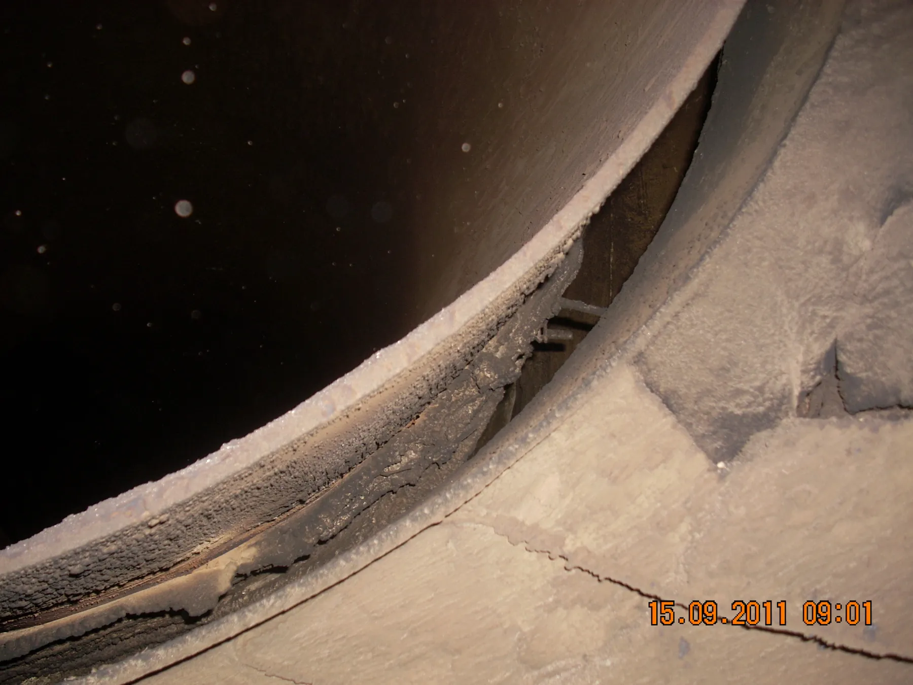 Power Plant Chimney Inspection Safety Net Installation