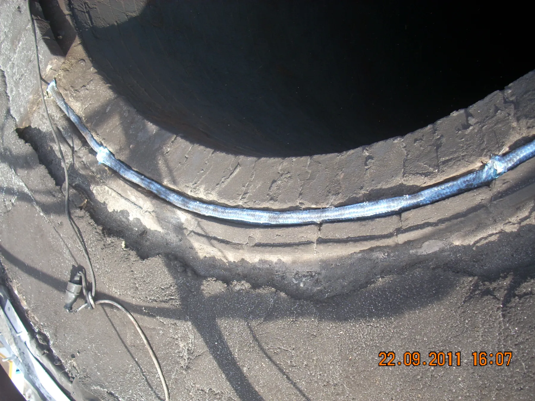 Power Plant Chimney Inspection Safety Net Installation