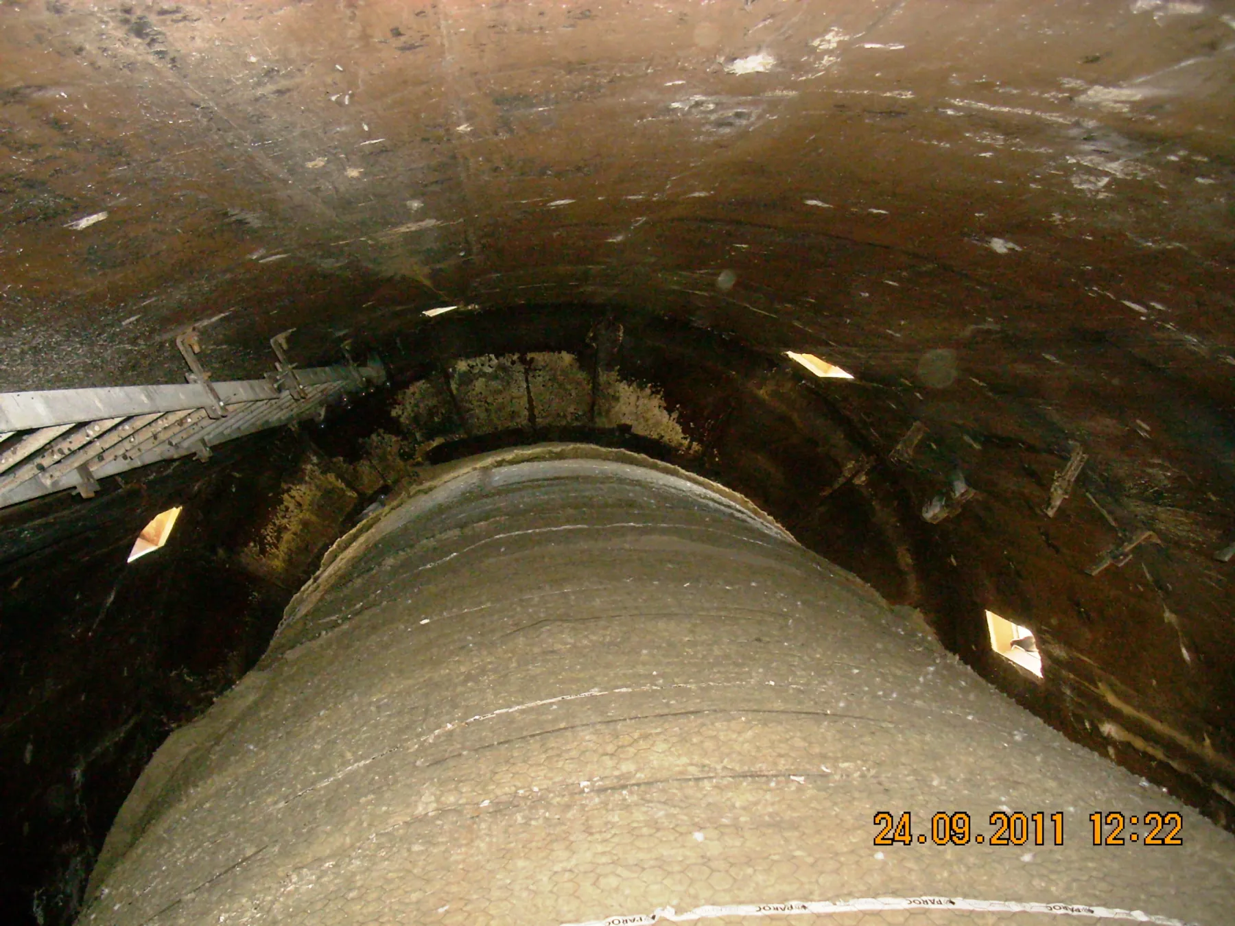 Power Plant Chimney Inspection Safety Net Installation