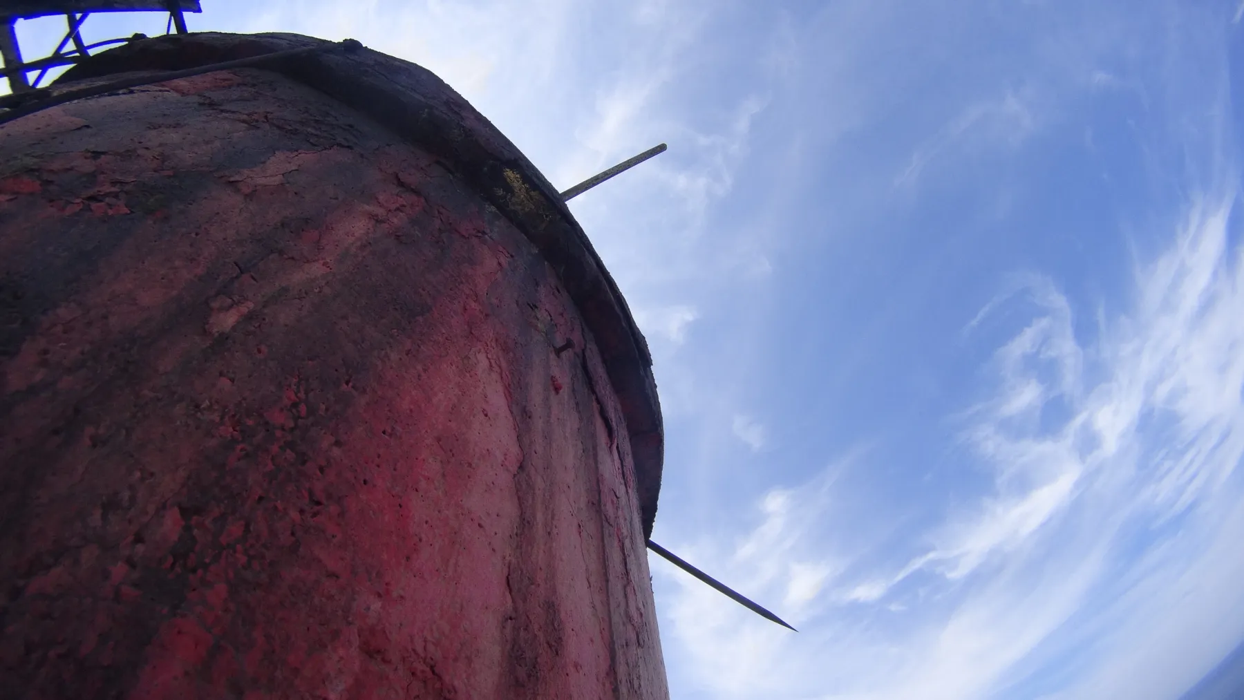 Power Plant Chimney Inspection Safety Net Installation