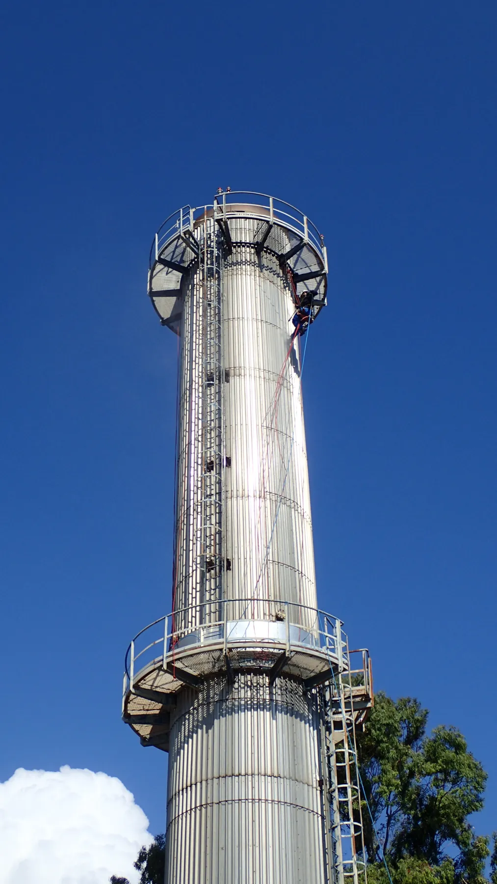 Power Plant Metal Chimney Anti Corrosion Painting
