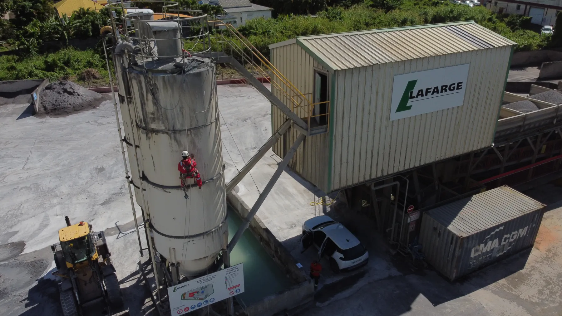 Cement Concrete Plant Gourbeyre Silo Inspection (NDT)