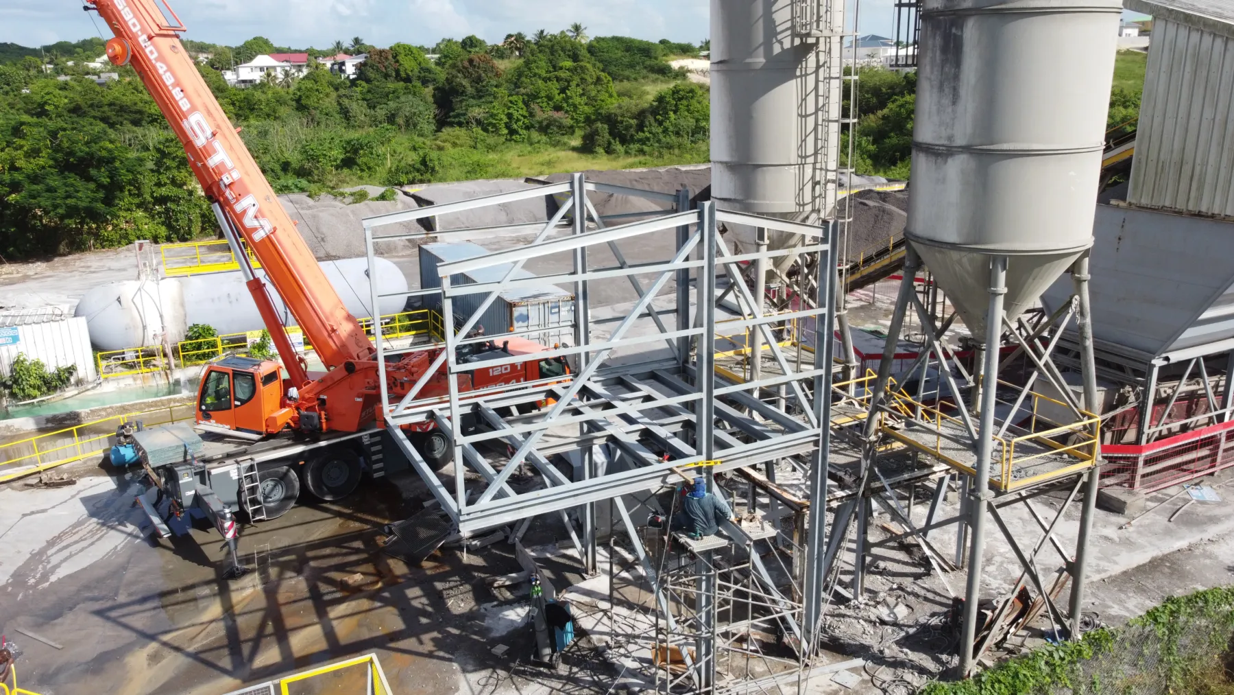 Cement Concrete Plant Old Unit Demolition & New Plant Erection