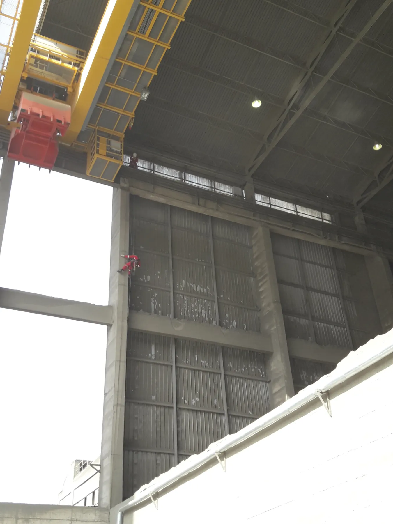 Cement Clinker Storage Safety Net Installation