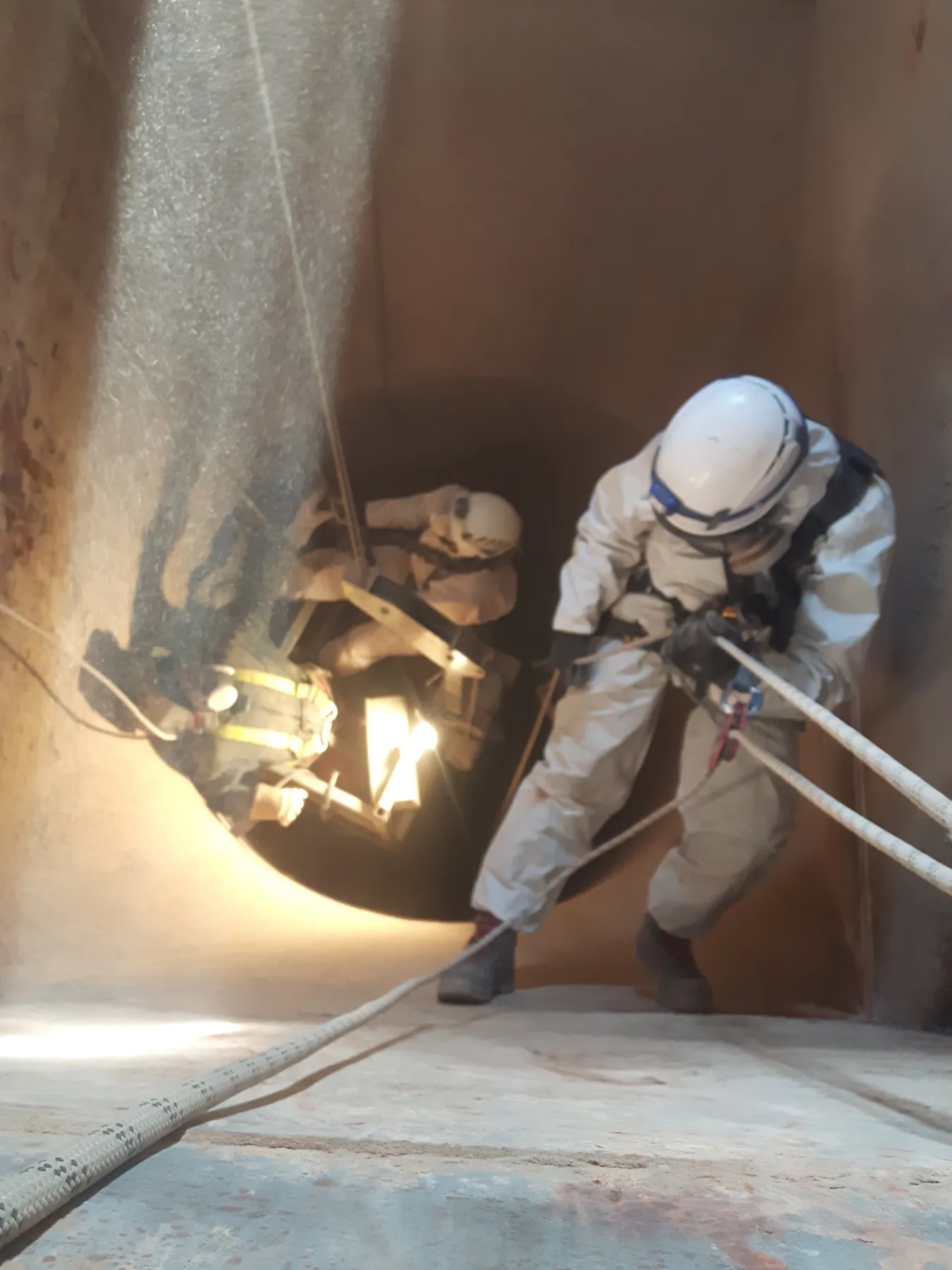 Cement Plant Preheater Duct Structural Inspection (NDT)