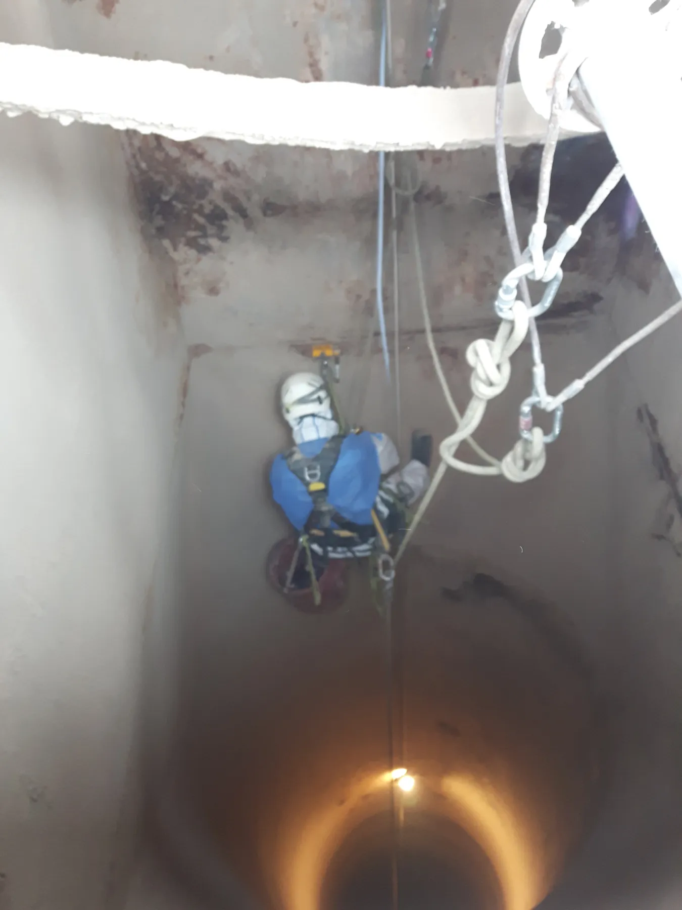 Cement Plant Preheater Duct Structural Inspection (NDT)