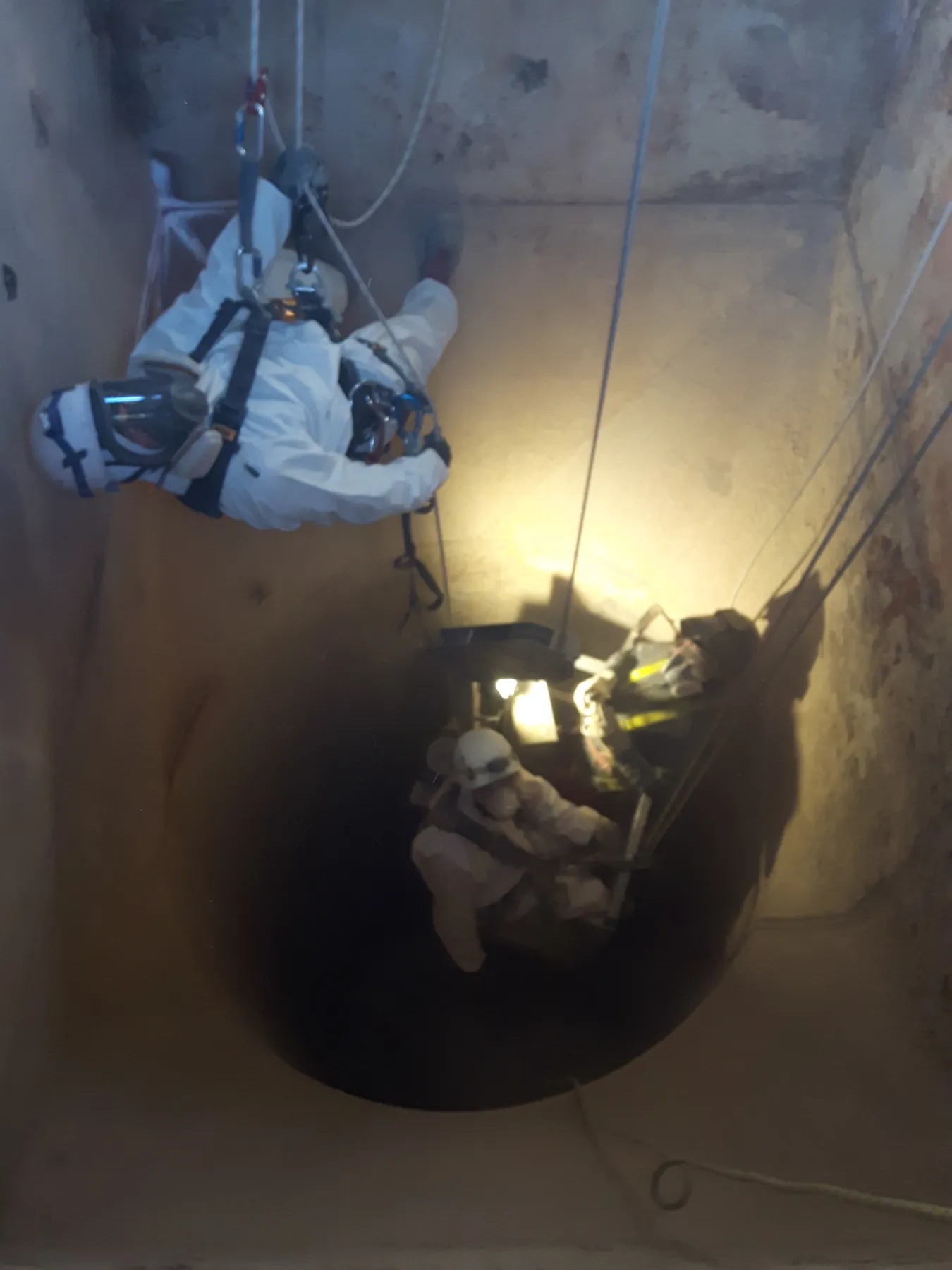 Cement Plant Preheater Duct Structural Inspection (NDT)