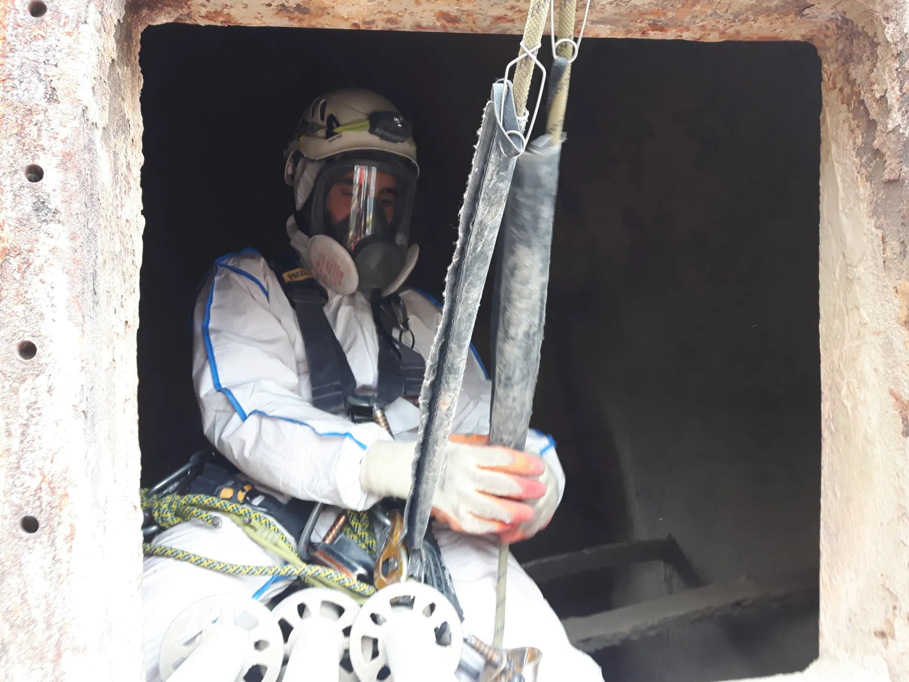 Cement Plant Preheater Duct Structural Inspection (NDT)