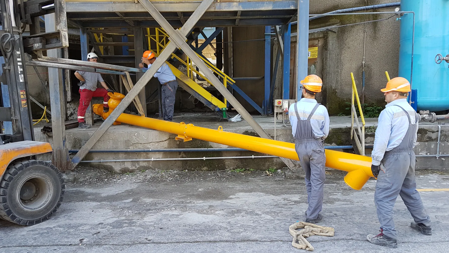 Cement Plant 20 m Silo Internal Cleaning No. 19