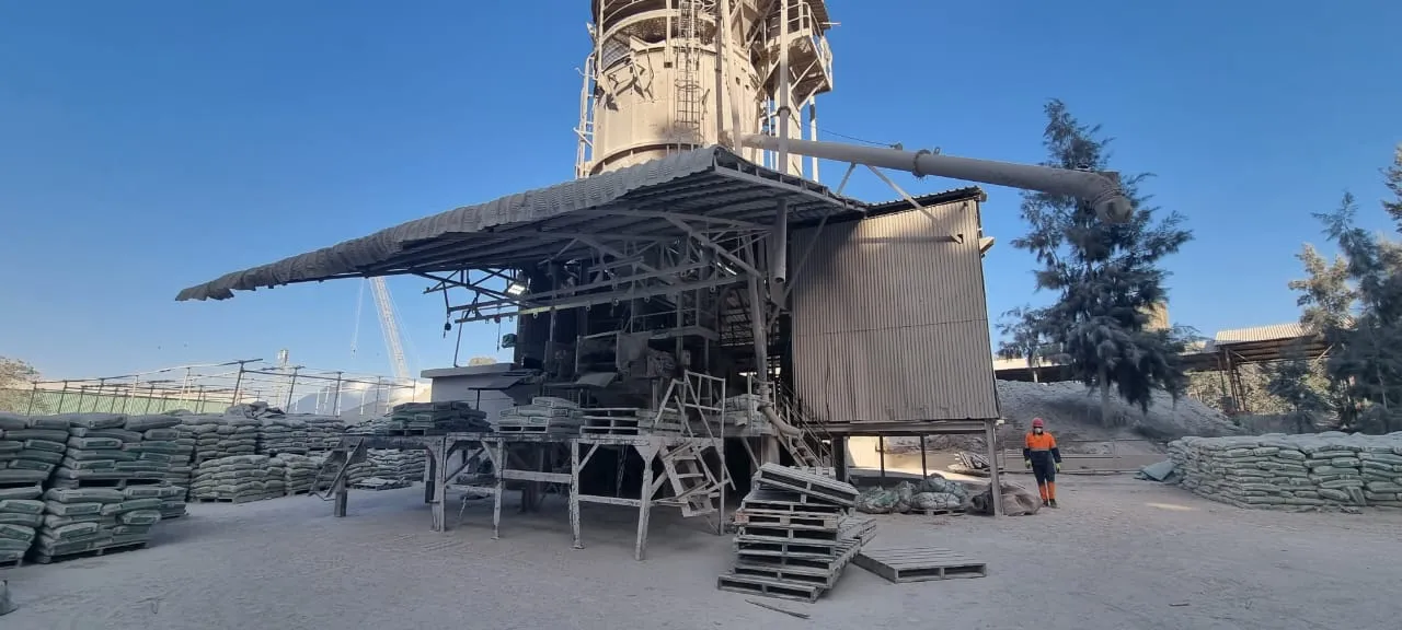 Cement Plant Limestone Production Bagging & Truck Loading